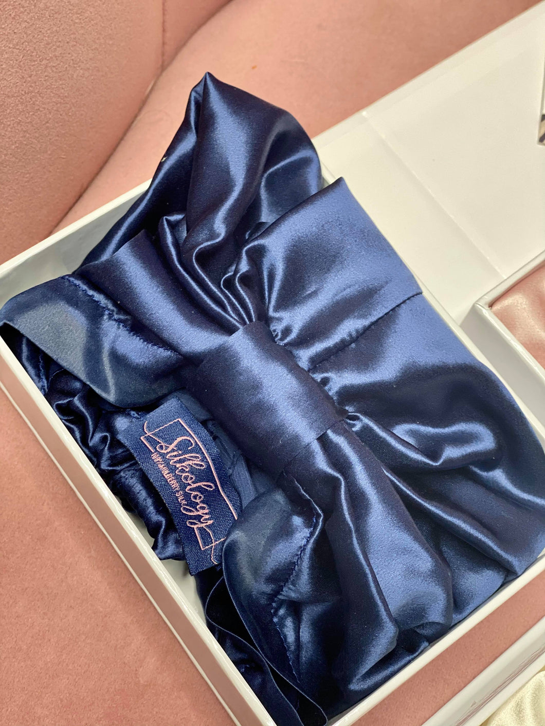 Navy Blue Hair Wrap