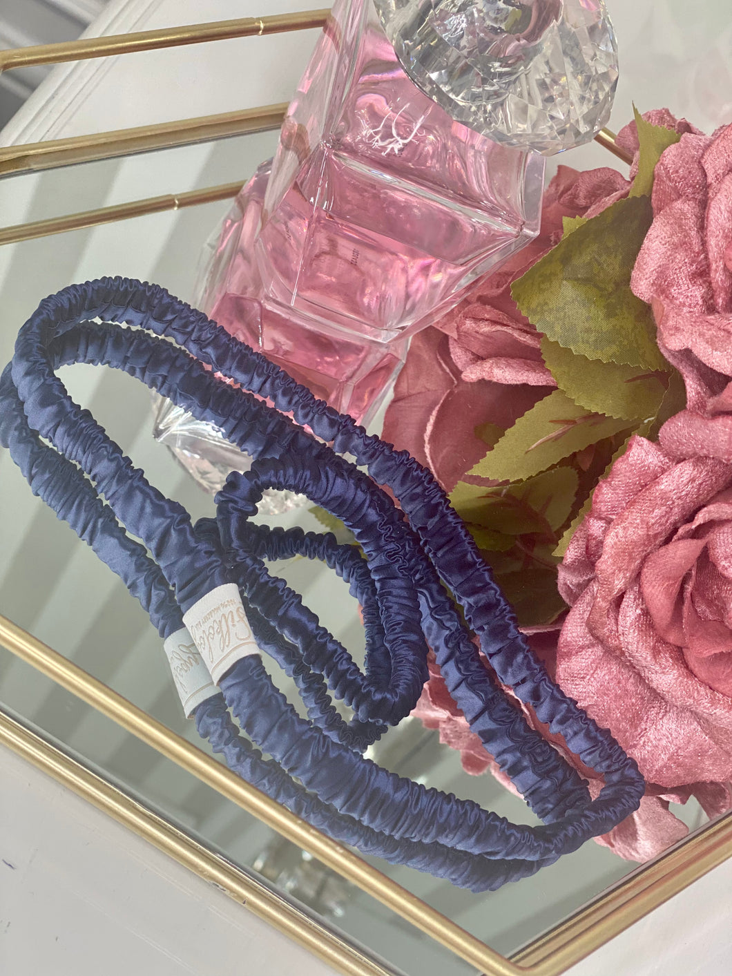Sports head band and skinny scrunchie set